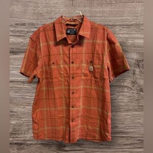 NWOT Carhartt Men's Rugged Flex Relaxed Fit Lightweight Short Sleeve Shirt SZ XL